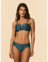 Top Bandeau Zíper + Calcinha Caleçon 