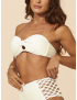 Top Bandeau Macrame Areia