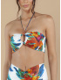 Top Bandeau Amarrações Bojo  Brinco Branco