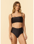 Top Bandeau Bojo Removível + Calcinha Hot Pants Fio 